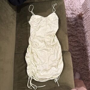 Zara Olive and Cream Dress